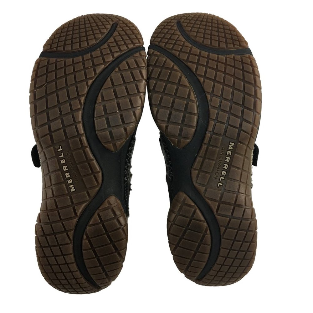 MERRELL ENCORE SCOOP BLACK LEATHER KNIT CUFF ORTHOLITE CLOGS J66236 WOMENS 7 - Picture 6 of 8